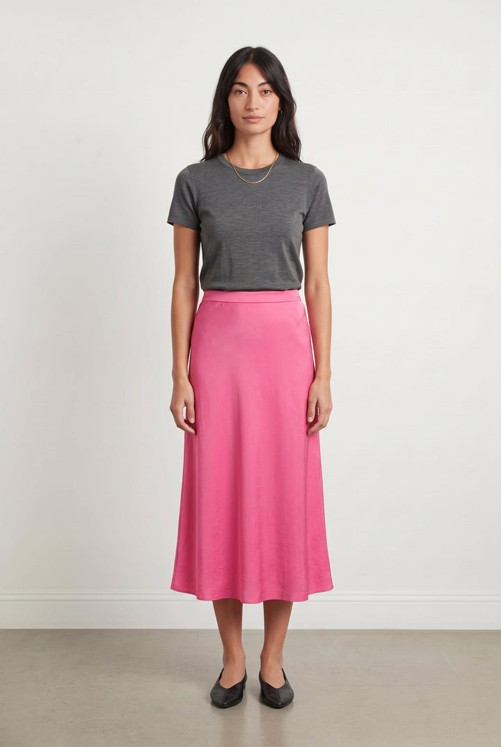 Jupe Longue Rose - Taille XS/34 de la marque Claudie Pierlot | GLLIM0073 - Vendu par Paradigme - Image 1