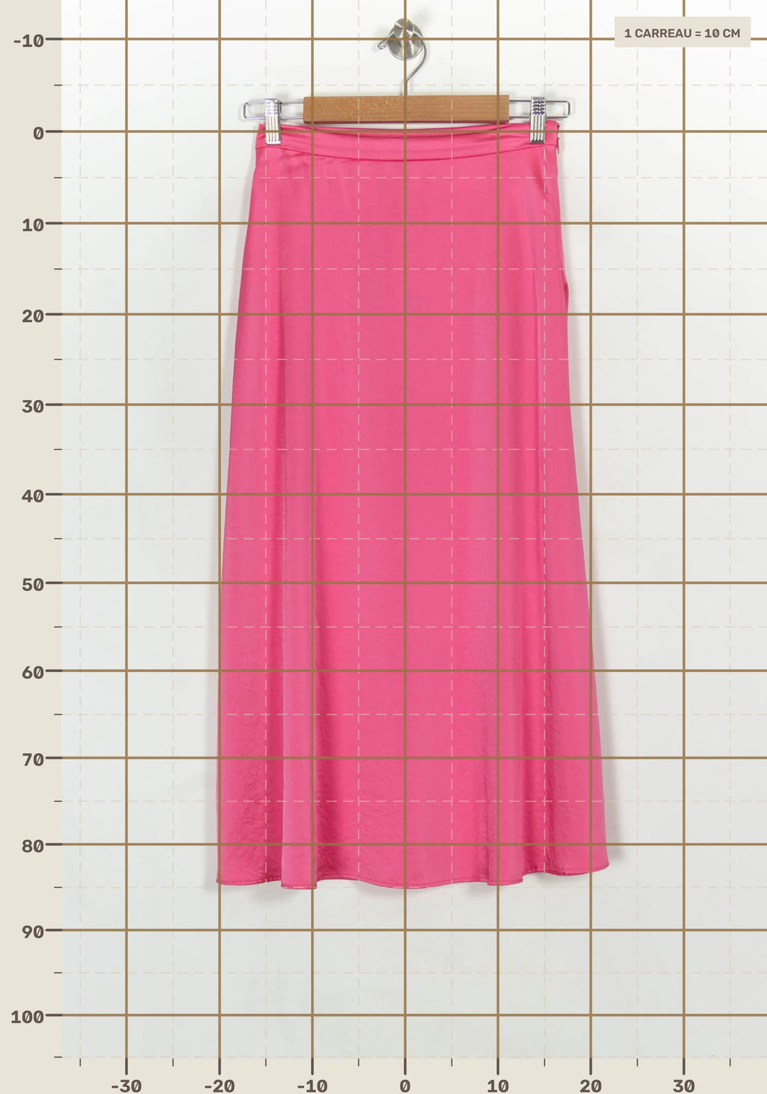 Jupe Longue Rose - Taille XS/34 de la marque Claudie Pierlot | GLLIM0073 - Vendu par Paradigme - Image 4