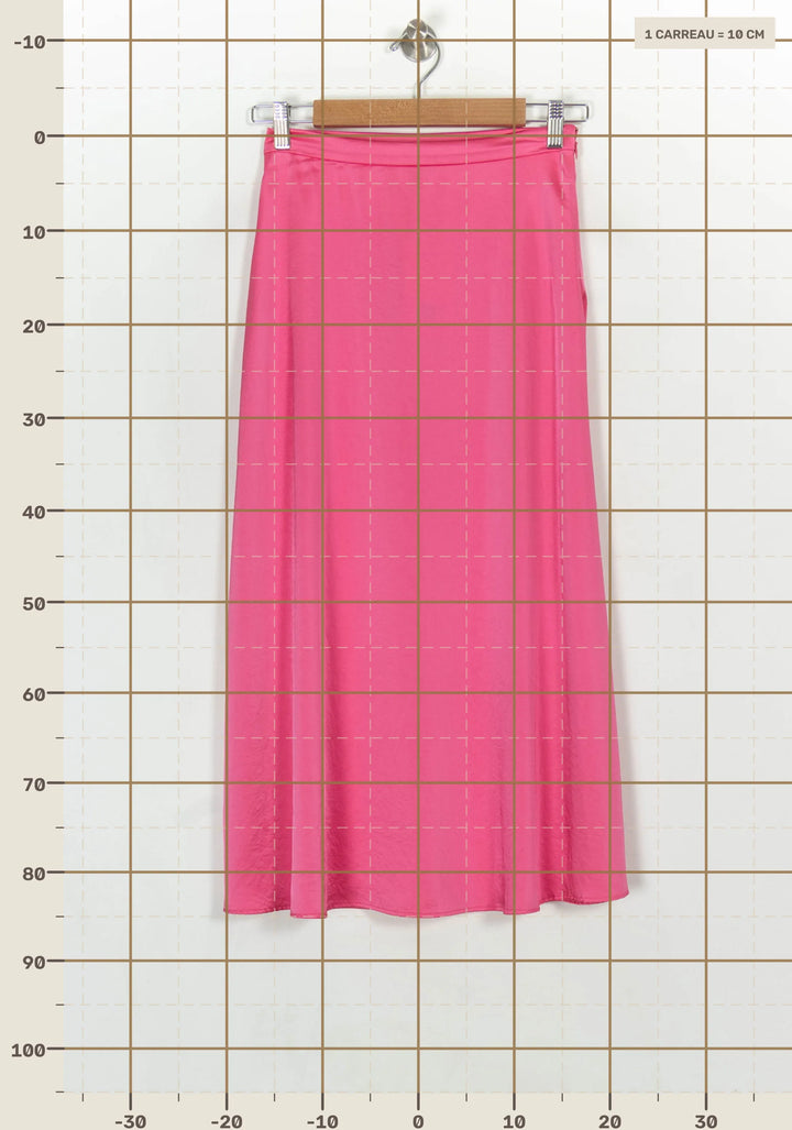 Jupe Longue Rose - Taille XS/34 de la marque Claudie Pierlot | GLLIM0073 - Vendu par Paradigme - Image 4