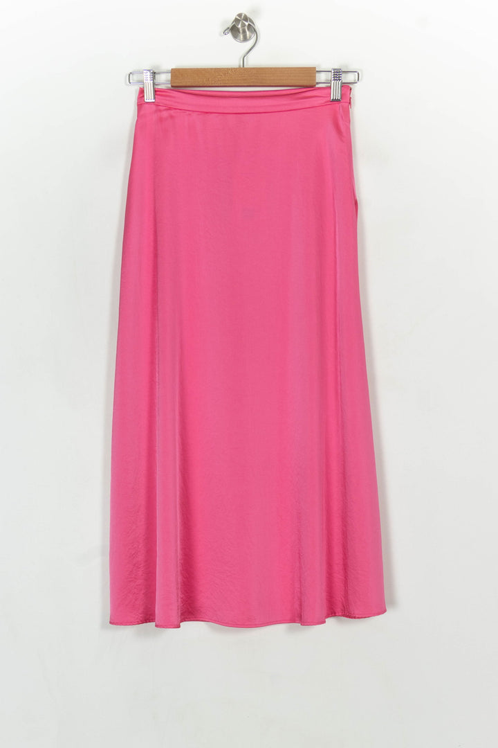 Jupe Longue Rose - Taille XS/34 de la marque Claudie Pierlot | GLLIM0073 - Vendu par Paradigme - Image 2