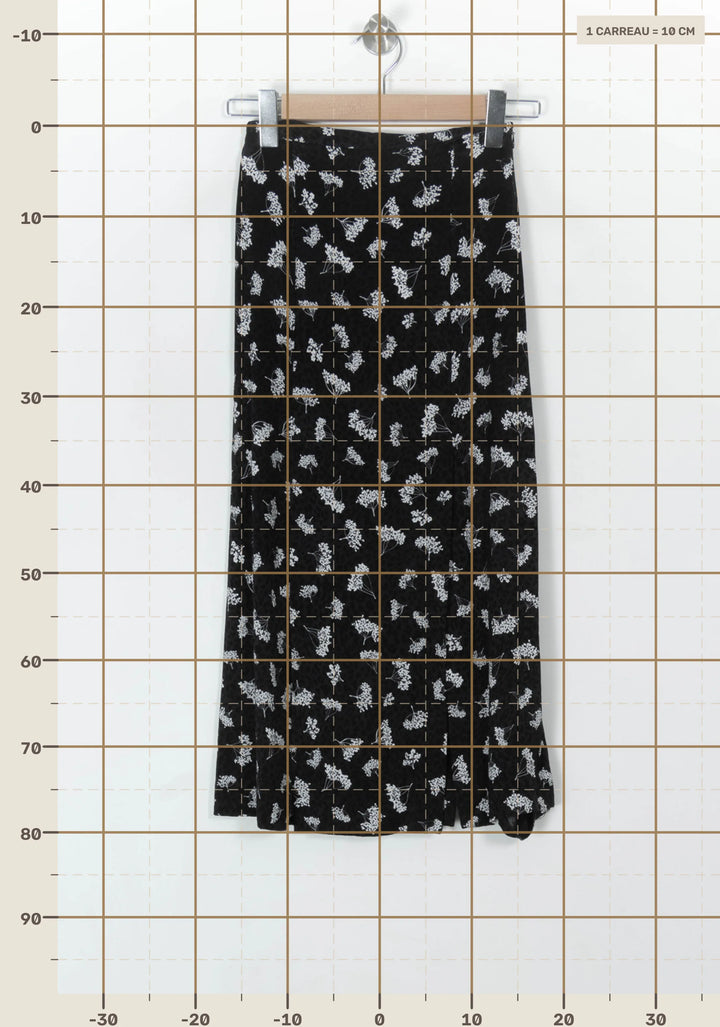 Jupe Longue Noire et Blanche - Taille XS/34 de la marque Maje | GLLIM0074 - Vendu par Paradigme - Image 4