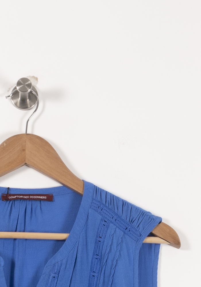 Blouse Bleue - Taille L/40 de la marque Comptoir des Cotonniers | GLLIM0111 - Vendu par Paradigme - Image 3