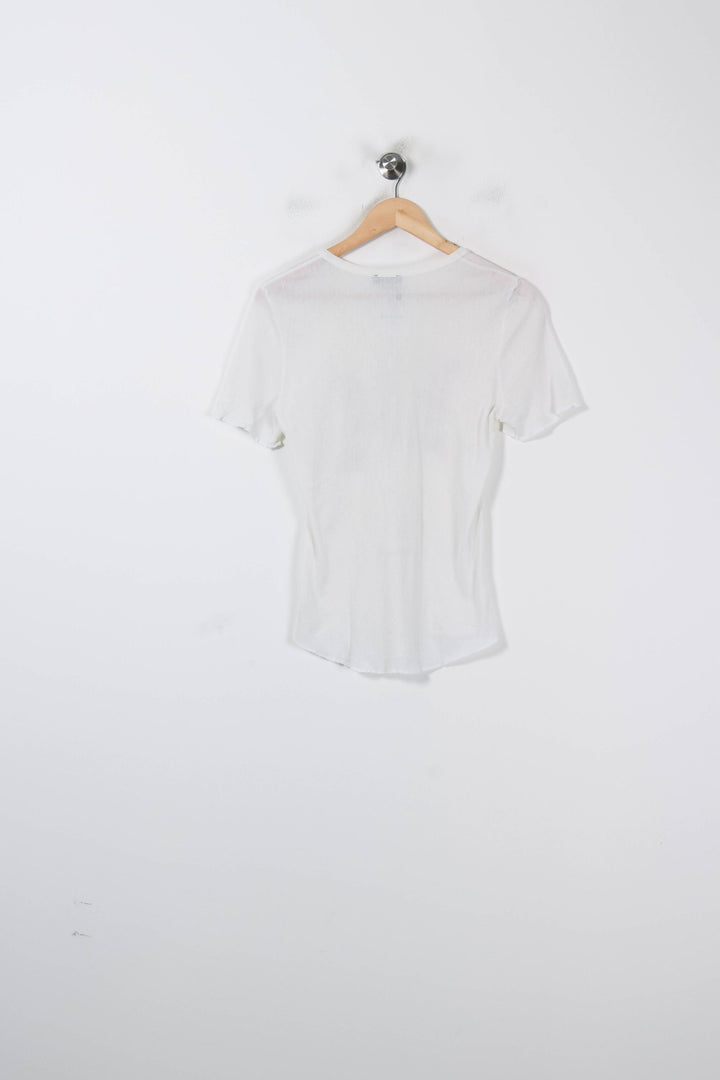 Tee-shirt Blanc - Taille L/40 de la marque IKKS | GLLIM0117 - Vendu par Paradigme - Image 4