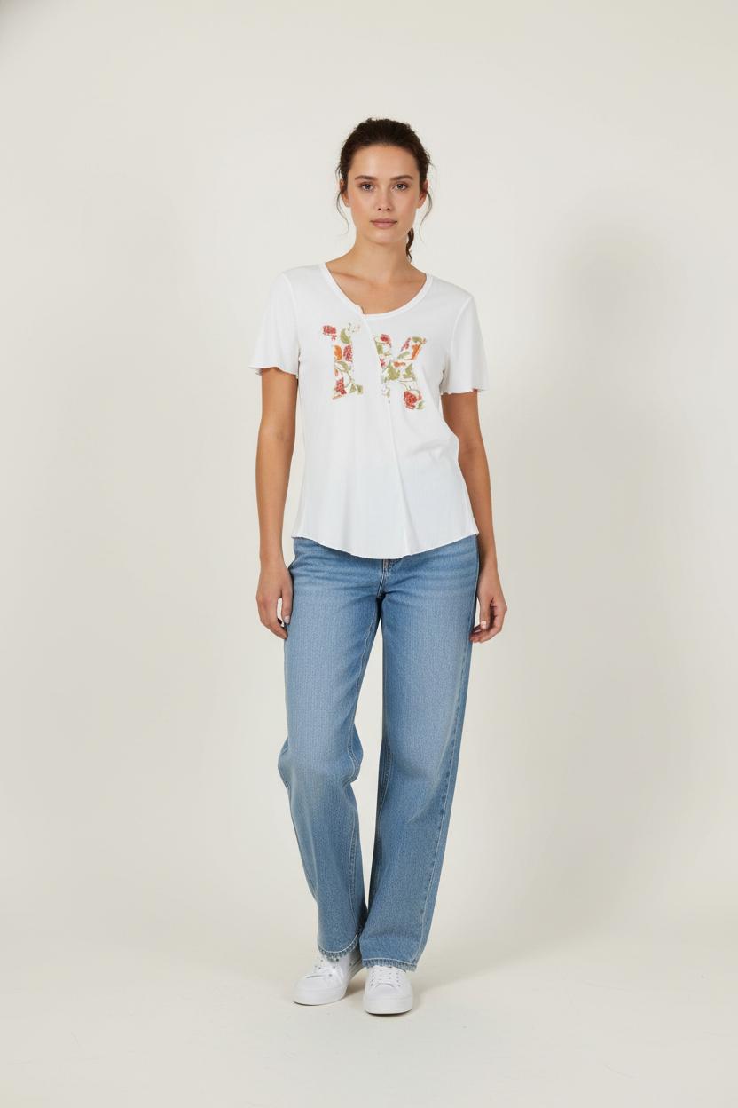 Tee-shirt Blanc - Taille L/40 de la marque IKKS | GLLIM0117 - Vendu par Paradigme - Image 1