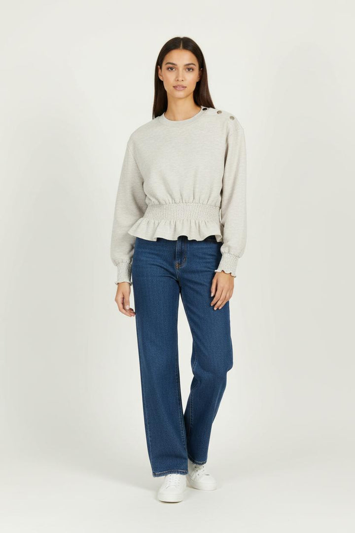 Sweat Court Beige - Taille S/36 de la marque Claudie Pierlot | GLLIM0122 - Vendu par Paradigme - Image 1