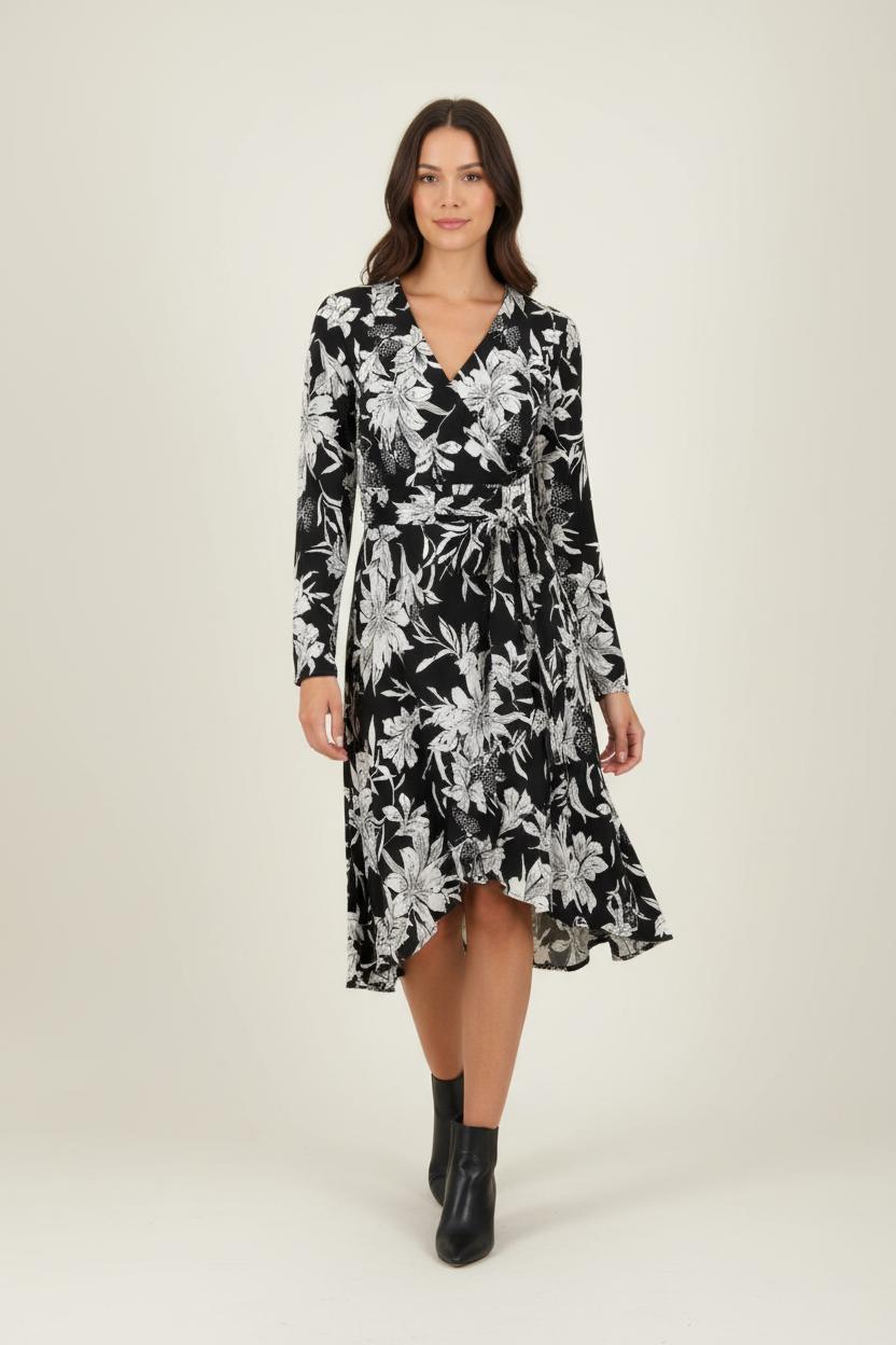 Robe Longue Noire et Blanche - Taille S/36 de la marque IKKS | GLLIM0126 - Vendu par Paradigme - Image 1