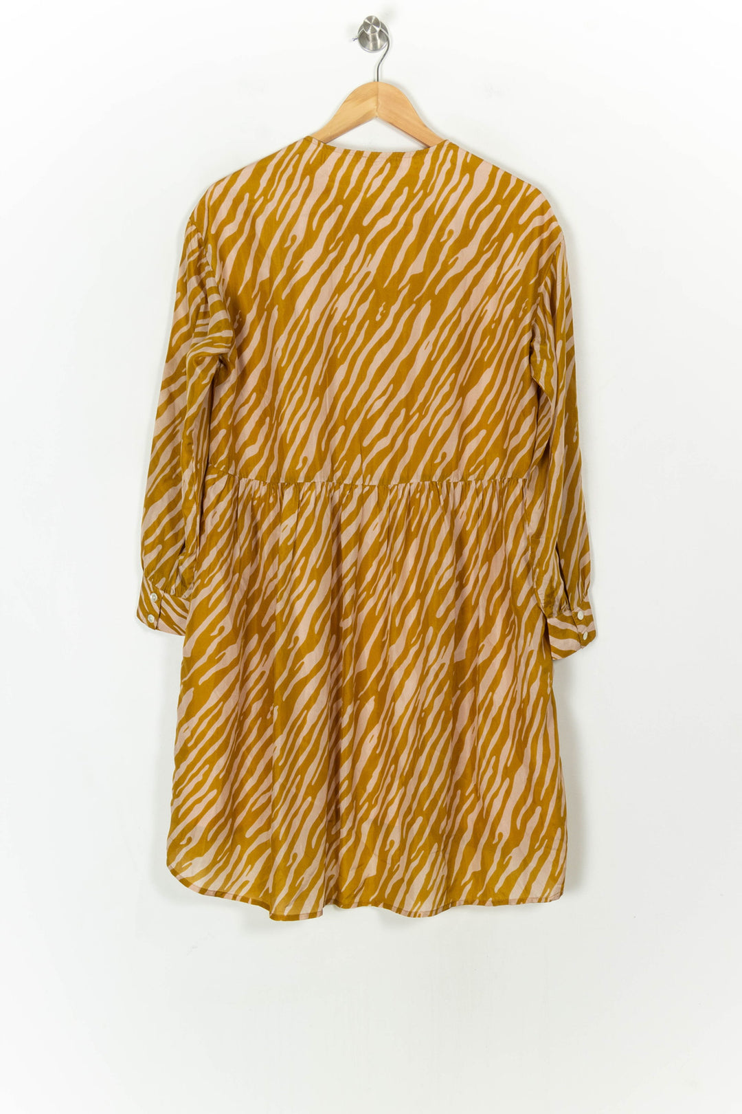 Robe Courte Jaune et Beige - Taille L/40 de la marque Louise Misha | GLLIM0141 - Vendu par Paradigme - Image 5