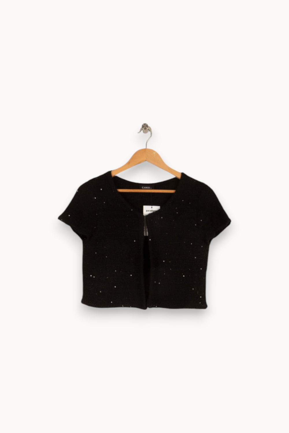 Gilet Noir - Taille L/40 de la marque Caroll | GLLM0023 - Vendu par Paradigme - Image 1