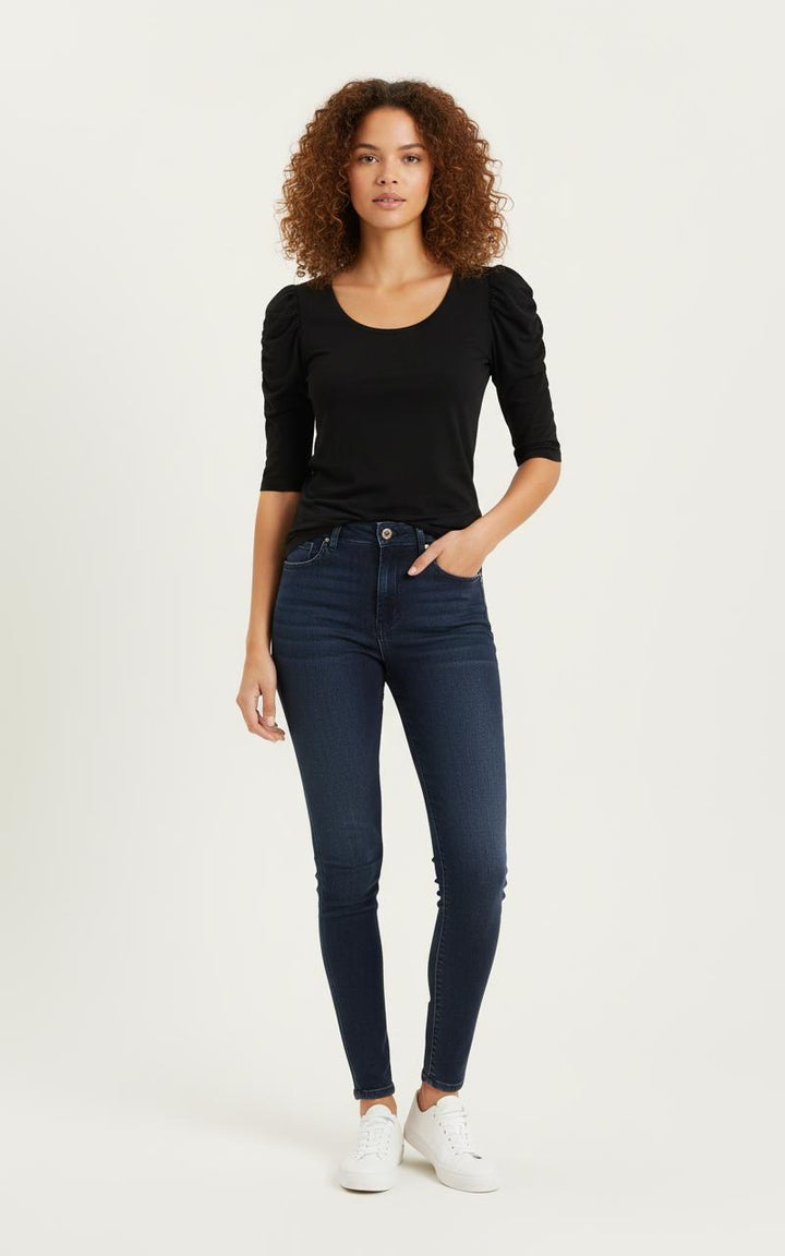 T-shirt noir - Taille L/40 de la marque Caroll | GLLM0031 - Vendu par Paradigme - Image 1