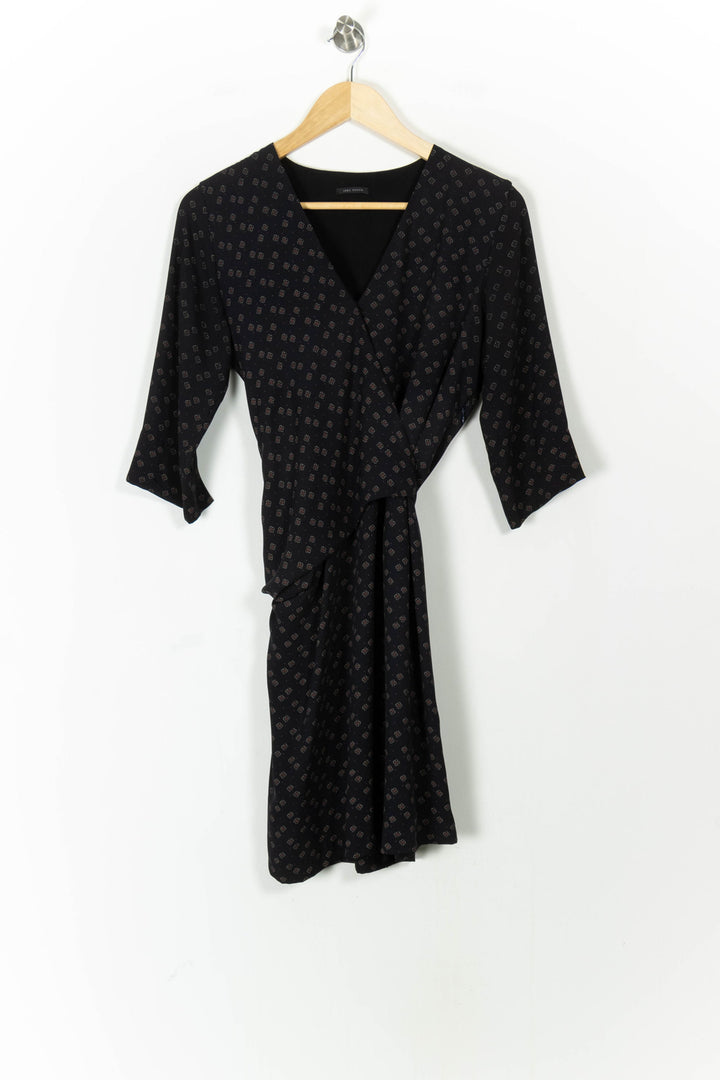 Robe noire à motif - Taille L/40 de la marque IKKS | GLLM0037 - Vendu par Paradigme - Image 2