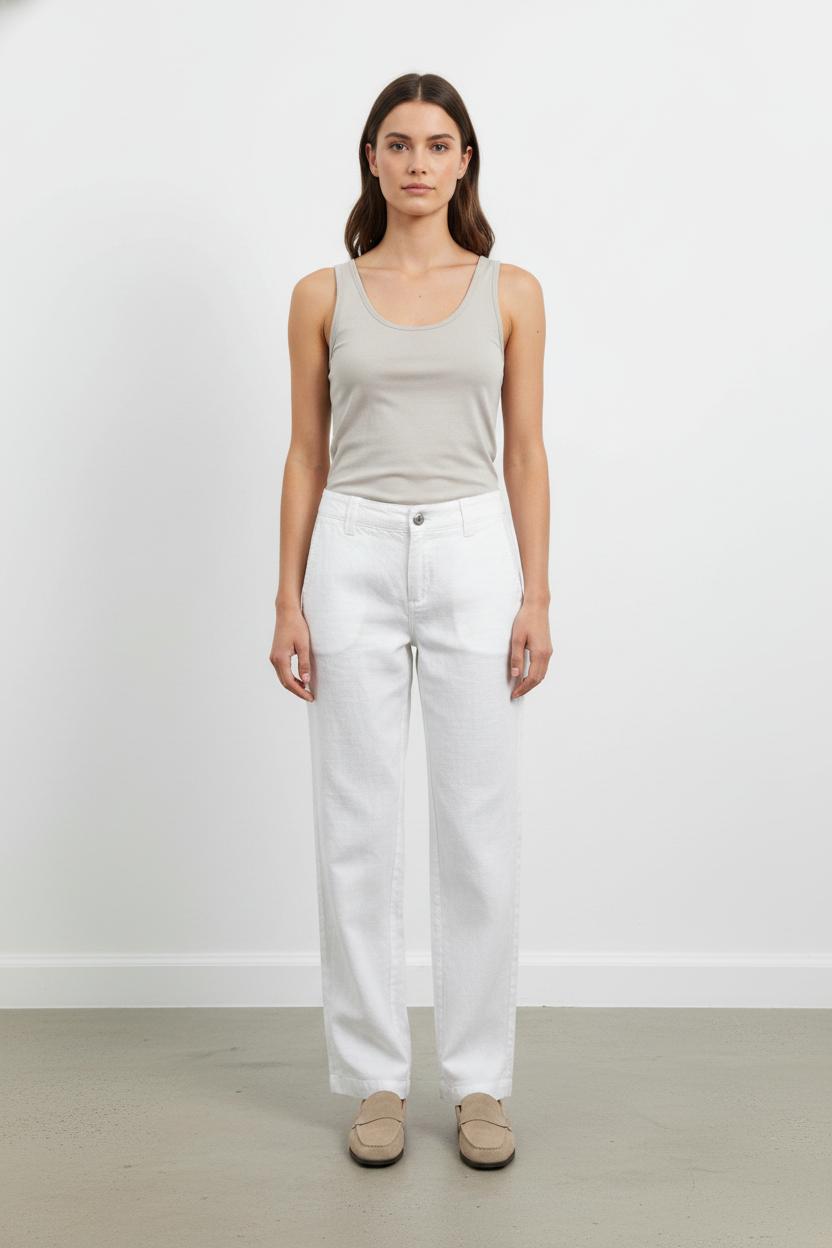 Pantalon blanc - Taille S/36 de la marque IKKS | GLLM0060 - Vendu par Paradigme - Image 1
