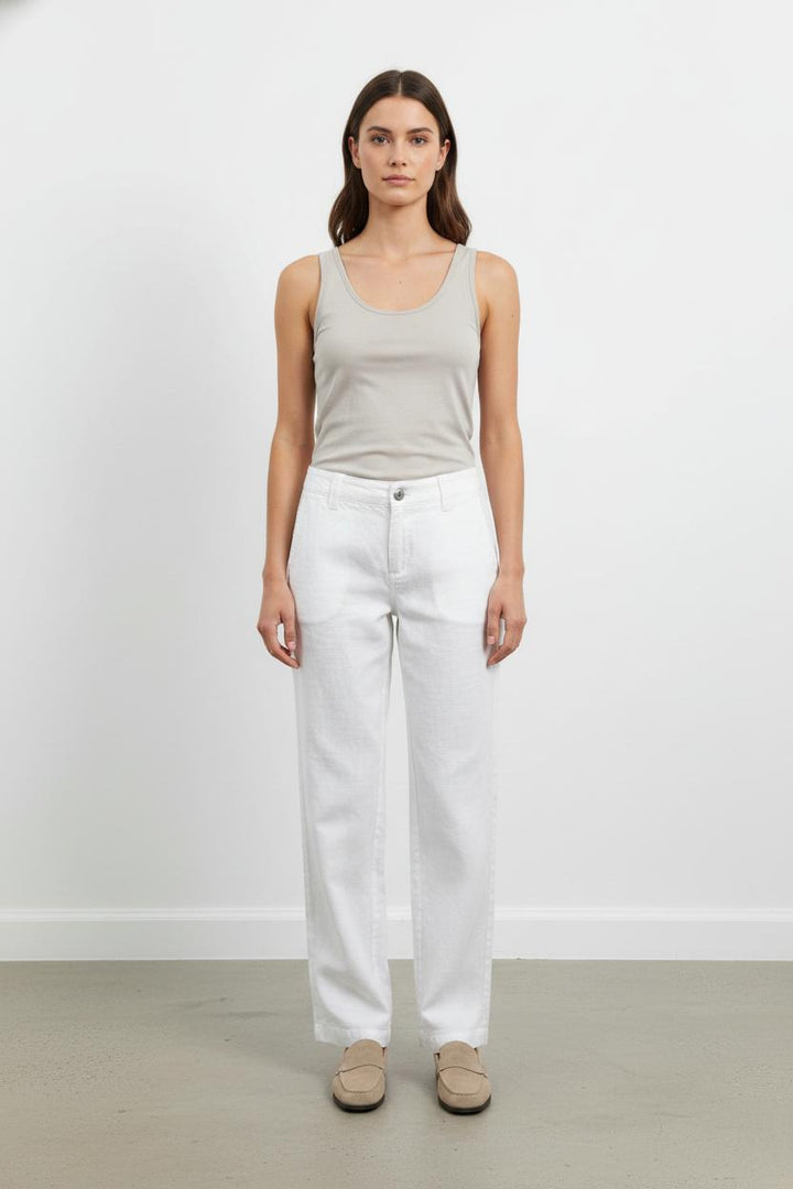 Pantalon blanc - Taille S/36 de la marque IKKS | GLLM0060 - Vendu par Paradigme - Image 1