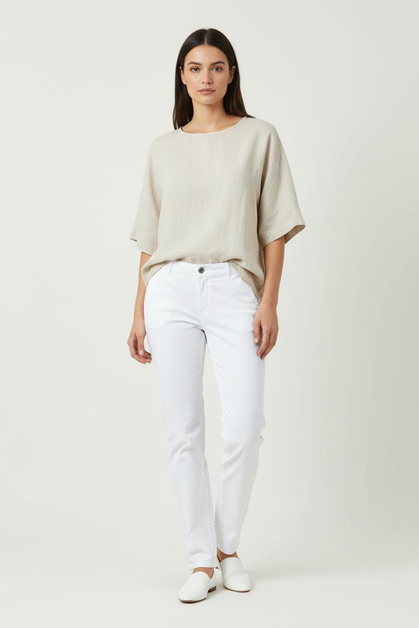Pantalon blanc - Taille M/38 de la marque IKKS | GLLM0062 - Vendu par Paradigme - Image 1