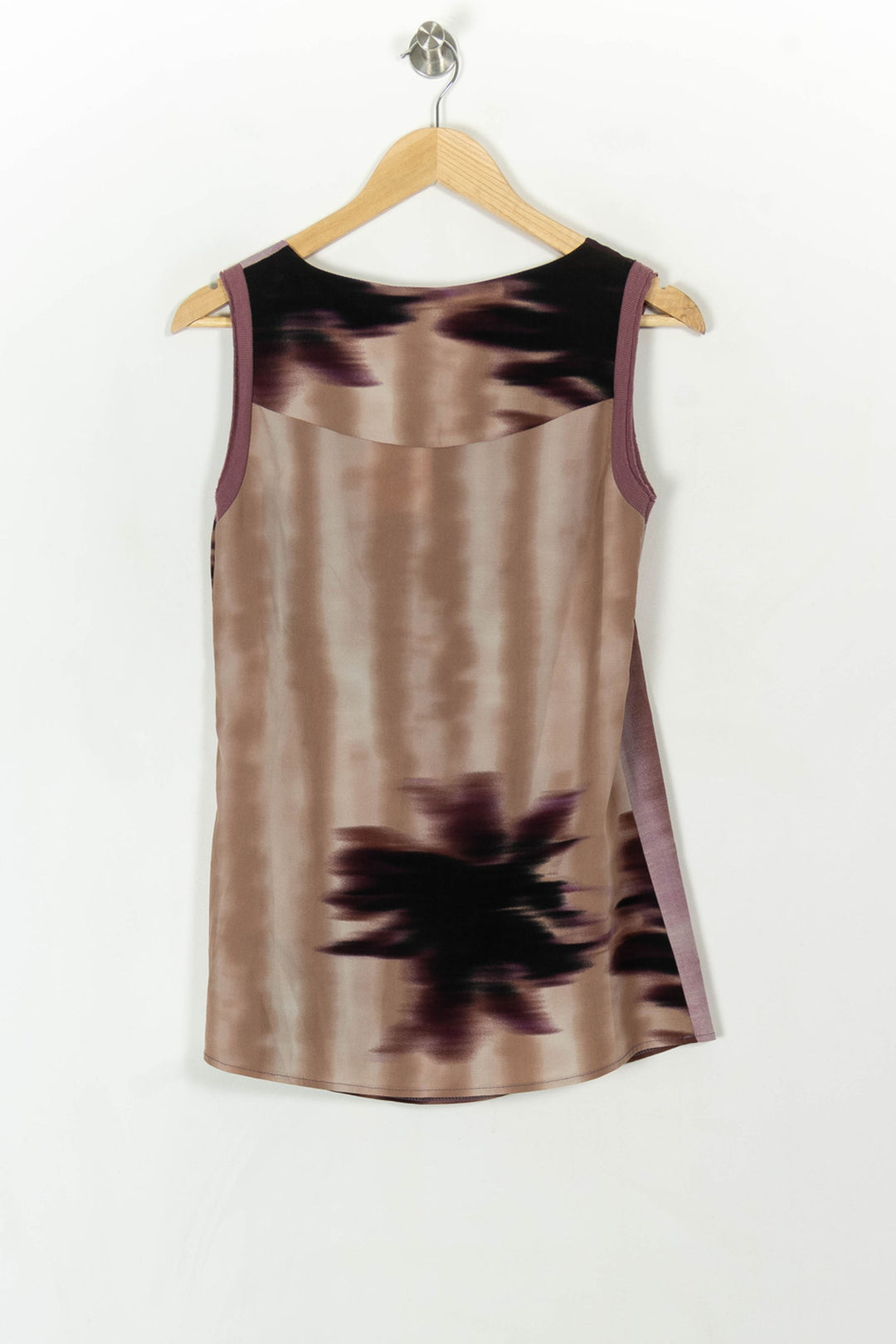 Top Violet et Beige - Taille M/38 de la marque La Fée Maraboutée | GLLM0078 - Vendu par Paradigme - Image 5