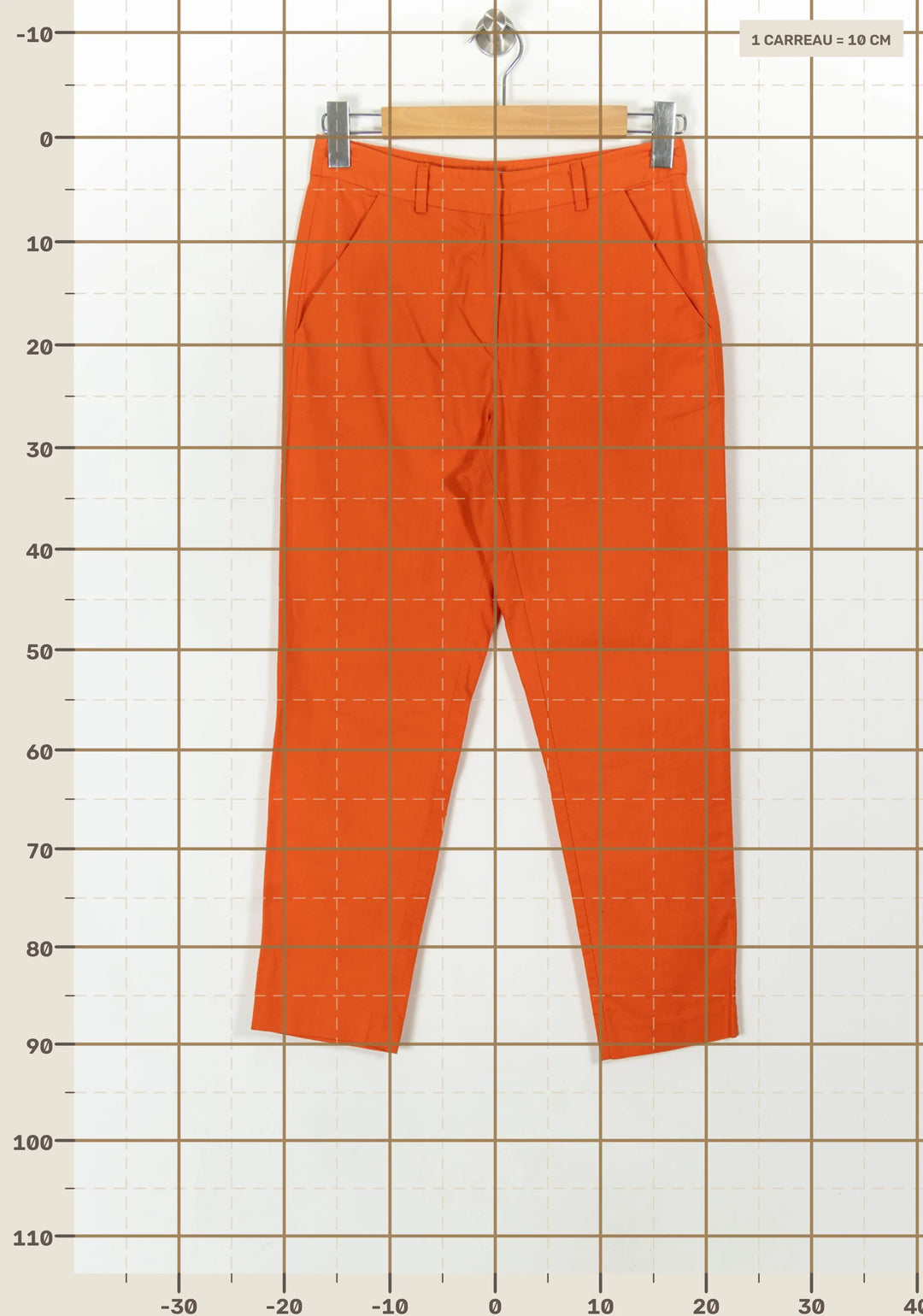 Pantalon Orange - Taille S/36 de la marque Galeries Lafayette | GLLM0081 - Vendu par Paradigme - Image 4