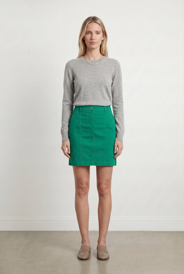 Jupe Droite Verte - Taille XS/34 de la marque Caroll | GLLM0087 - Vendu par Paradigme - Image 1