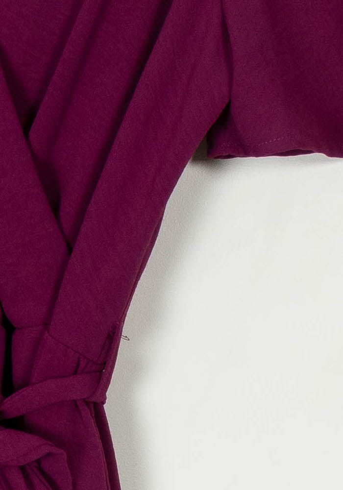Robe Portefeuille Rose - Taille S/36 de la marque La Fée Maraboutée | GLLM0090 - Vendu par Paradigme - Image 3