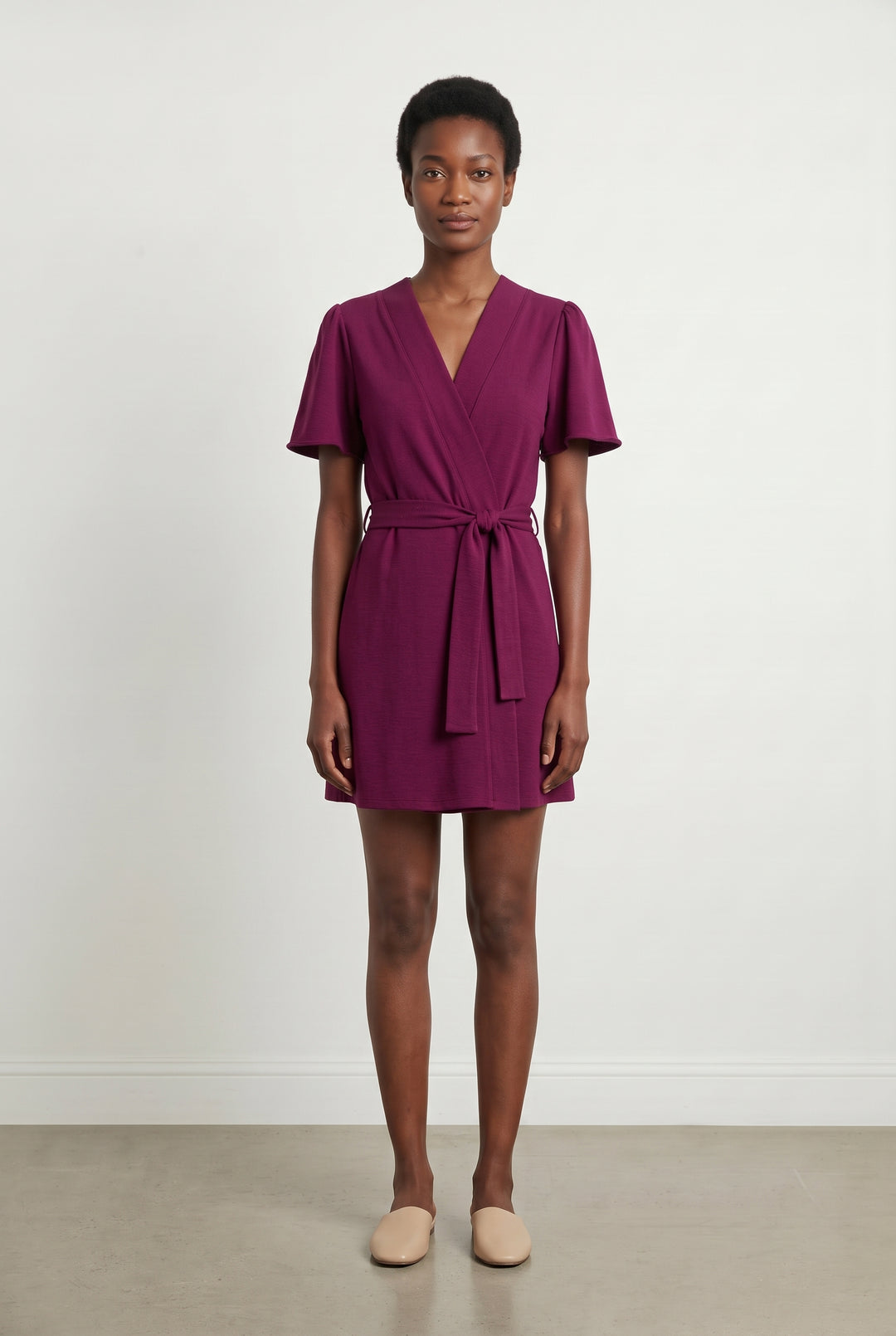 Robe Portefeuille Rose - Taille S/36 de la marque La Fée Maraboutée | GLLM0090 - Vendu par Paradigme - Image 1