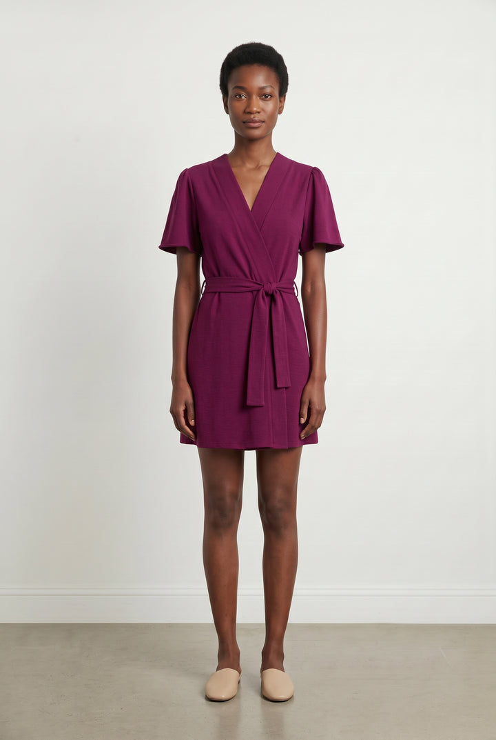 Robe Portefeuille Rose - Taille S/36 de la marque La Fée Maraboutée | GLLM0090 - Vendu par Paradigme - Image 1