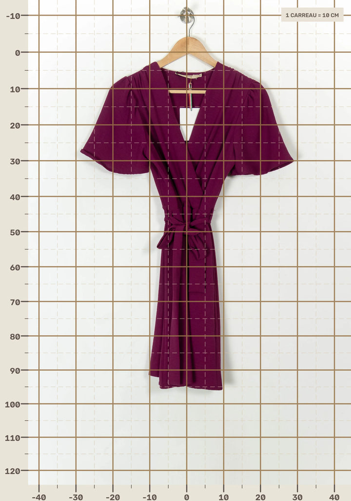 Robe Portefeuille Rose - Taille S/36 de la marque La Fée Maraboutée | GLLM0090 - Vendu par Paradigme - Image 4
