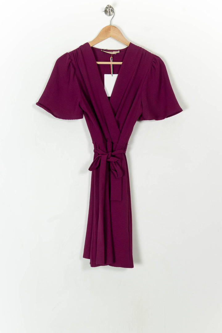 Robe Portefeuille Rose - Taille S/36 de la marque La Fée Maraboutée | GLLM0090 - Vendu par Paradigme - Image 2