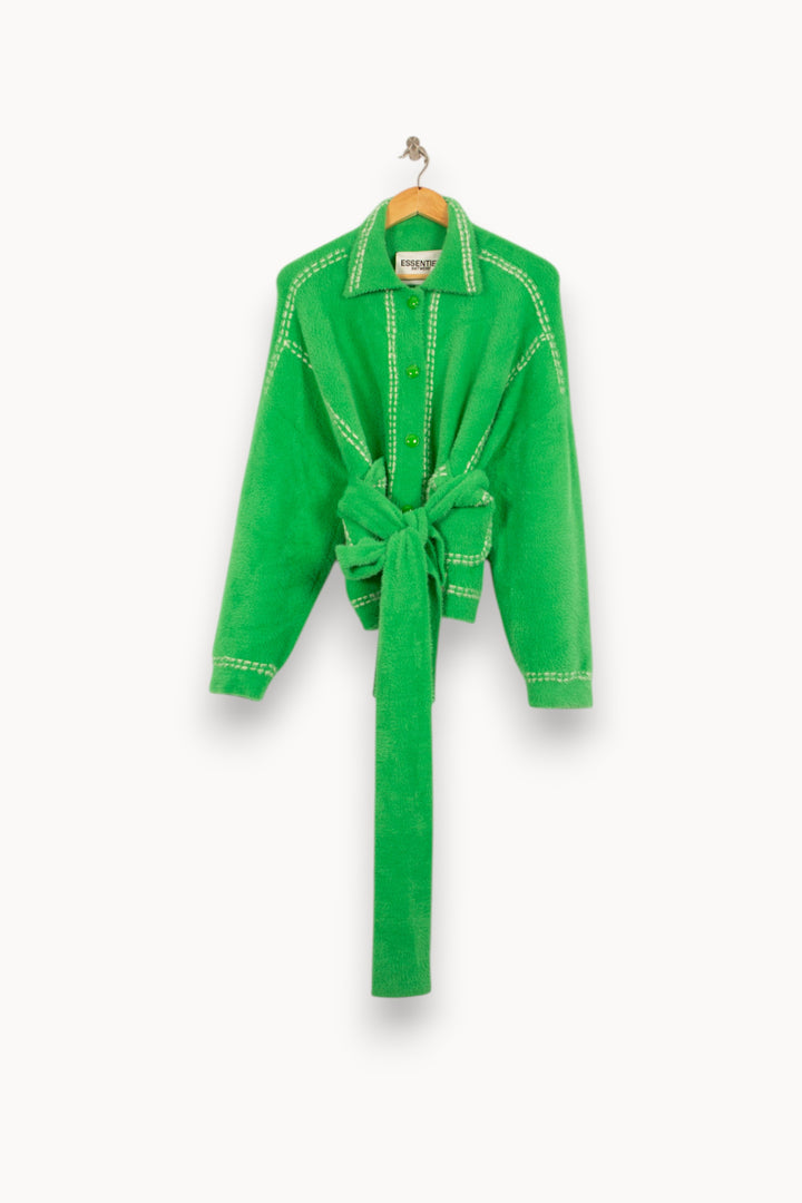 Veste Ceinturée Verte - Taille S/36 de la marque Essentiel Antwerp | GLLim0078 - Vendu par Paradigme - Image 2