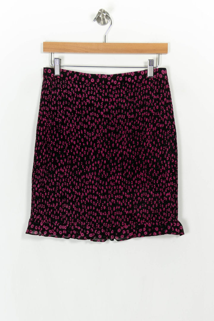 Jupe rose à motifs - Taille L/40 de la marque The Kooples | GLO0005 - Vendu par Paradigme - Image 4