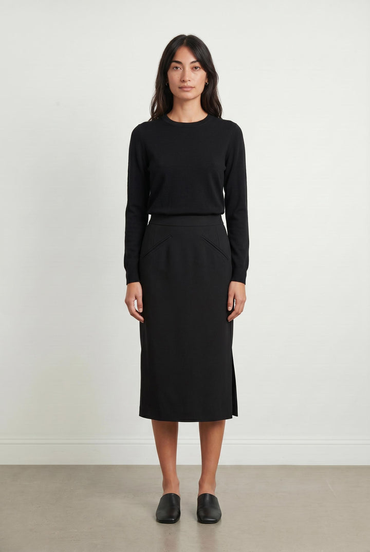 Jupe noire - Taille S/36 de la marque Agnès b. | GLO0052 - Vendu par Paradigme - Image 1