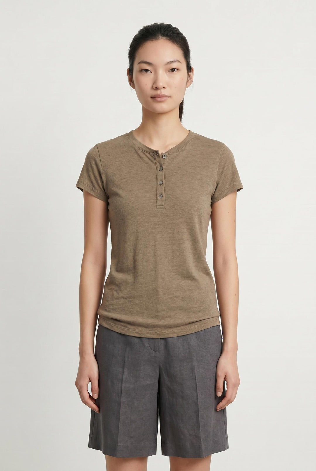 T-shirt Marron - Taille S/36 de la marque Majestic Filatures | GLO0092 - Vendu par Paradigme - Image 1