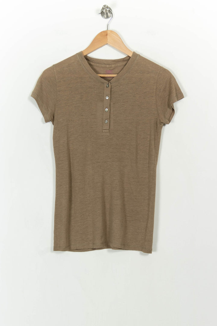 T-shirt Marron - Taille S/36 de la marque Majestic Filatures | GLO0092 - Vendu par Paradigme - Image 2