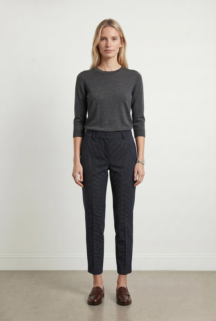 Pantalon Bleu à motifs - Taille XS/34 de la marque Sud express | GLO0104 - Vendu par Paradigme - Image 1