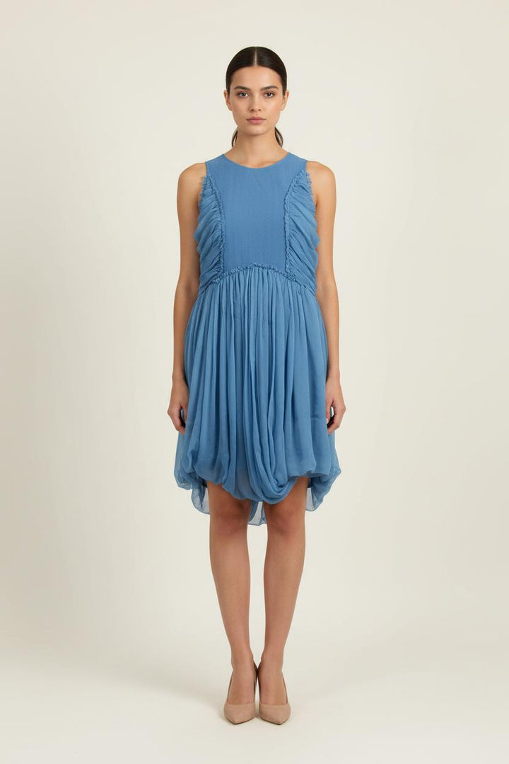 Robe Courte Bleue - Taille L/40 de la marque Maje | GLO0127 - Vendu par Paradigme - Image 1