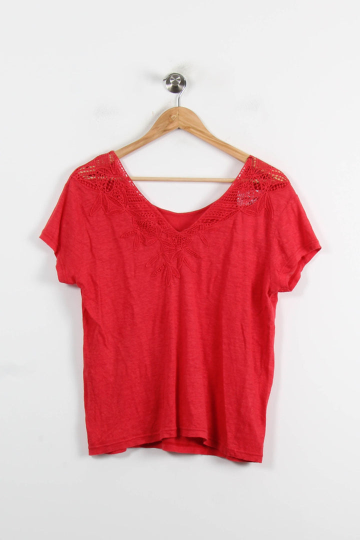 Tee-shirt Rouge - Taille L/40 de la marque IKKS | GLO0129 - Vendu par Paradigme - Image 2