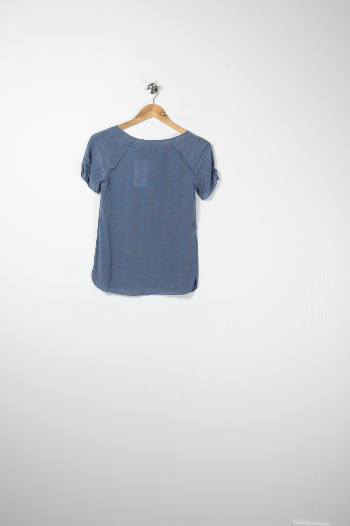 Blouse Bleue - Taille S/36 de la marque Galeries Lafayette | GLO0132 - Vendu par Paradigme - Image 4