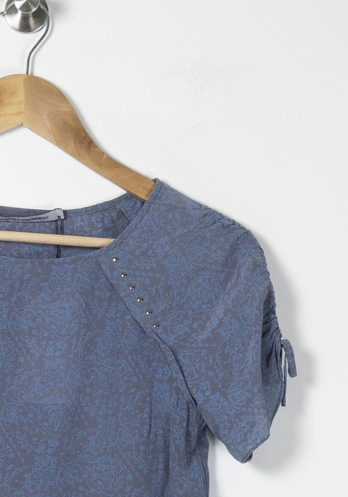 Blouse Bleue - Taille S/36 de la marque Galeries Lafayette | GLO0132 - Vendu par Paradigme - Image 3
