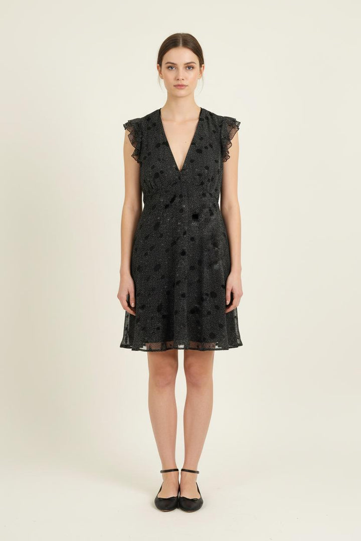 Robe Courte Noire - Taille M/38 de la marque IKKS | GLO0142 - Vendu par Paradigme - Image 1