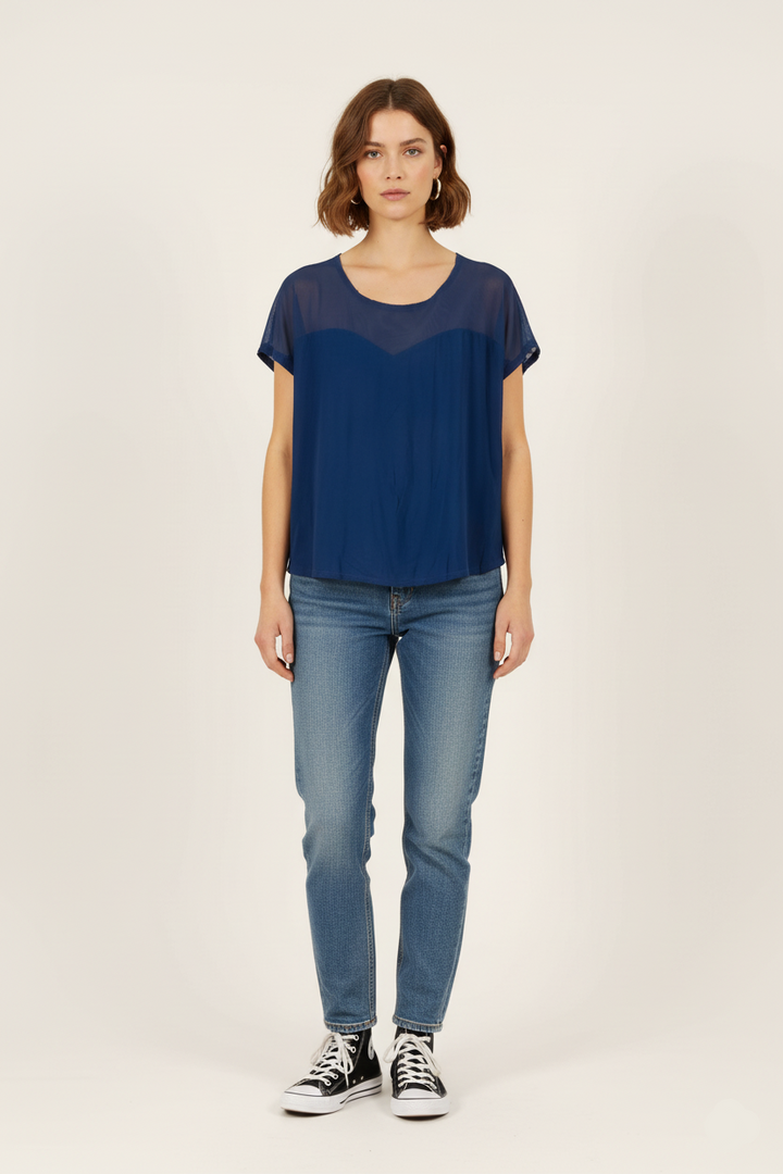 Blouse Bleue - Taille S/36