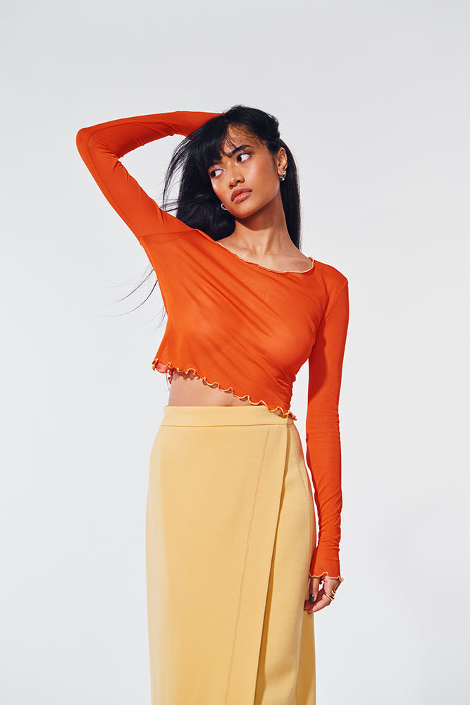 Jupe Paccheri Yellow Sand - 36