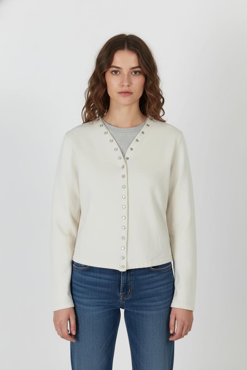 Veste Beige - Taille M/38 de la marque Agnès b. | IM417 - Vendu par Paradigme - Image 1