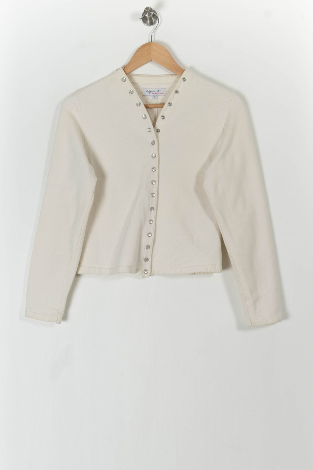 Veste Beige - Taille M/38 de la marque Agnès b. | IM417 - Vendu par Paradigme - Image 2