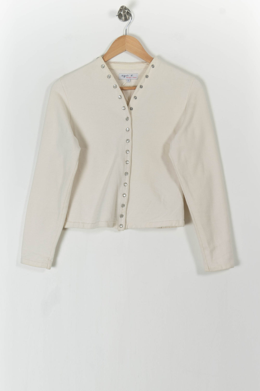 Veste Beige - Taille M/38 de la marque Agnès b. | IM417 - Vendu par Paradigme - Image 2