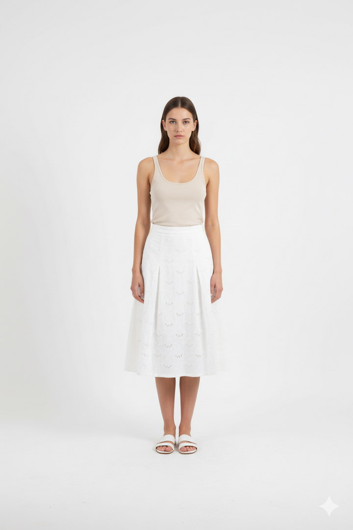 Jupe Longue Blanche - Taille XS/34