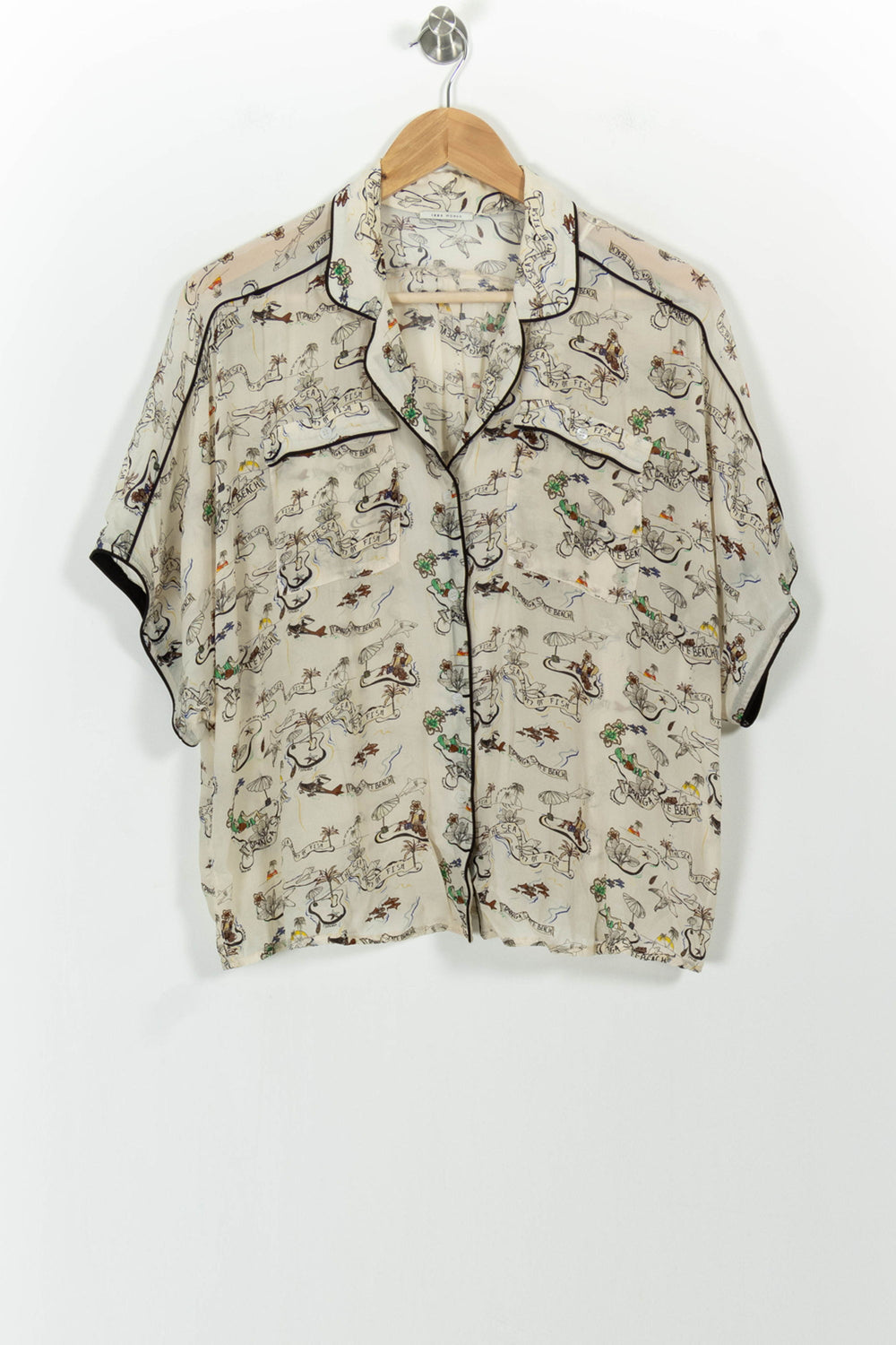 Chemise Beige - Taille S/36 de la marque IKKS | LP30406 - Vendu par Paradigme - Image 2