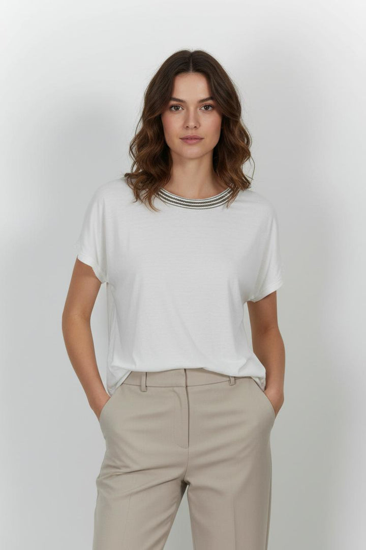 T-shirt Blanc - Taille S/36 de la marque IKKS | LP40406 - Vendu par Paradigme - Image 1