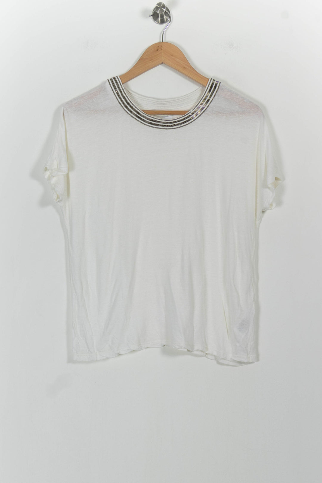 T-shirt Blanc - Taille S/36 de la marque IKKS | LP40406 - Vendu par Paradigme - Image 2