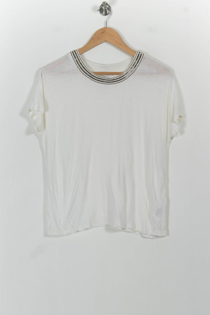 T-shirt Blanc - Taille S/36 de la marque IKKS | LP40406 - Vendu par Paradigme - Image 2