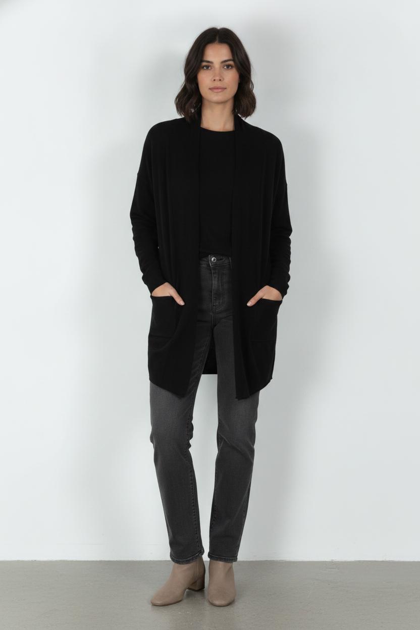 Cardigan Noir - Taille L/40 de la marque IKKS | LXCAS1004 - Vendu par Paradigme - Image 1