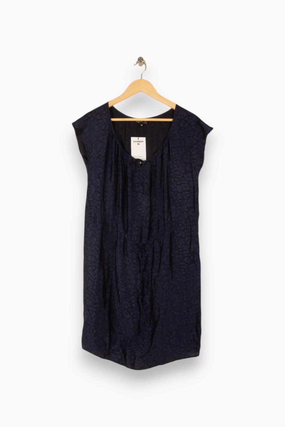 Robe Courte Bleue - Taille M/38 de la marque Agnès b. | M34 - Vendu par Paradigme - Image 2