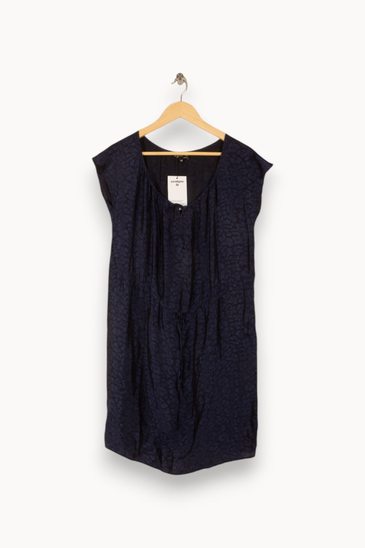 Robe Courte Bleue - Taille M/38 de la marque Agnès b. | M34 - Vendu par Paradigme - Image 2