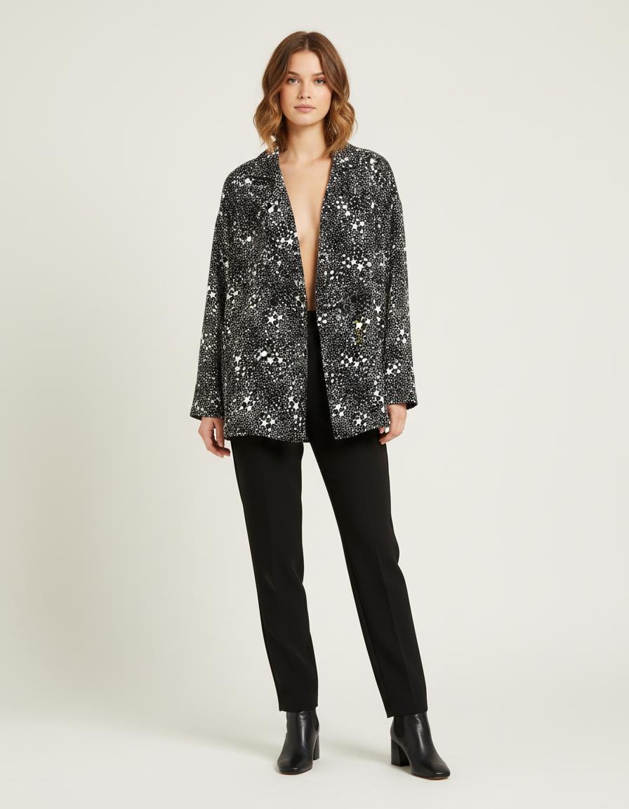 Chemise Ample Imprimé Étoiles - Taille S/36